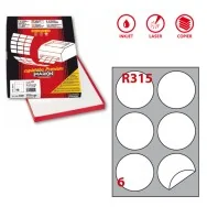 Etichette Adesive Rotonde R315 Markin - Ø85 mm - 210R315 (Bianco Conf. 100)
