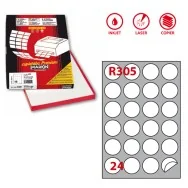 Etichette Adesive Rotonde R305 Markin - Ø60 mm - 210R305 (Bianco Conf. 100)