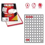 Etichette Adesive Rotonde R300 Markin - Ø20 mm - 210R300 (Bianco Conf. 100)