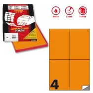 Etichette Adesive Markin - A4 - 105x48 mm - X210C519F-AR (Arancione Fluo Conf. 100)