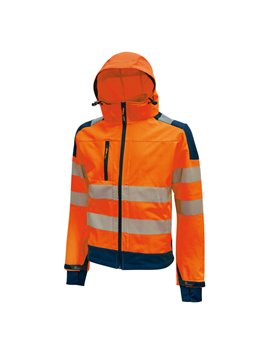 Giacca da Lavoro Softshell Alta Visibilità U-Power - Taglia L - HL169OF-L (Arancione Fluo)