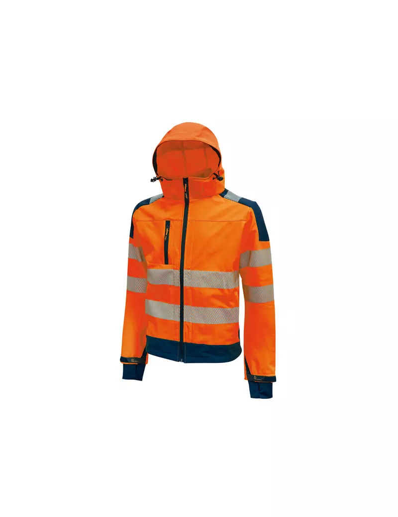 Giacca da Lavoro Softshell Alta Visibilità U-Power - Taglia L - HL169OF-L (Arancione Fluo)