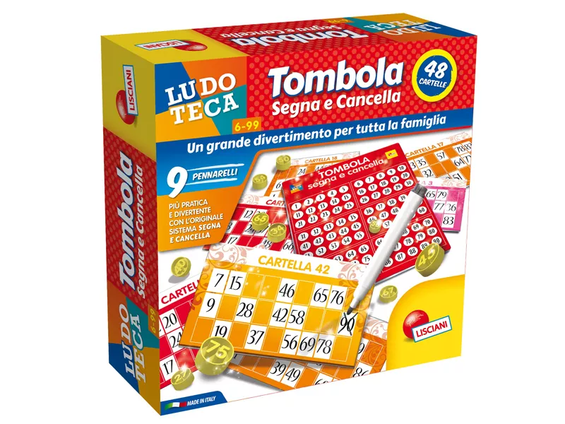 Tombola Segna e Cancella Ludoteca Lisciani - 56996 Tombola Segna e Cancella Ludoteca Lisciani - 56996
