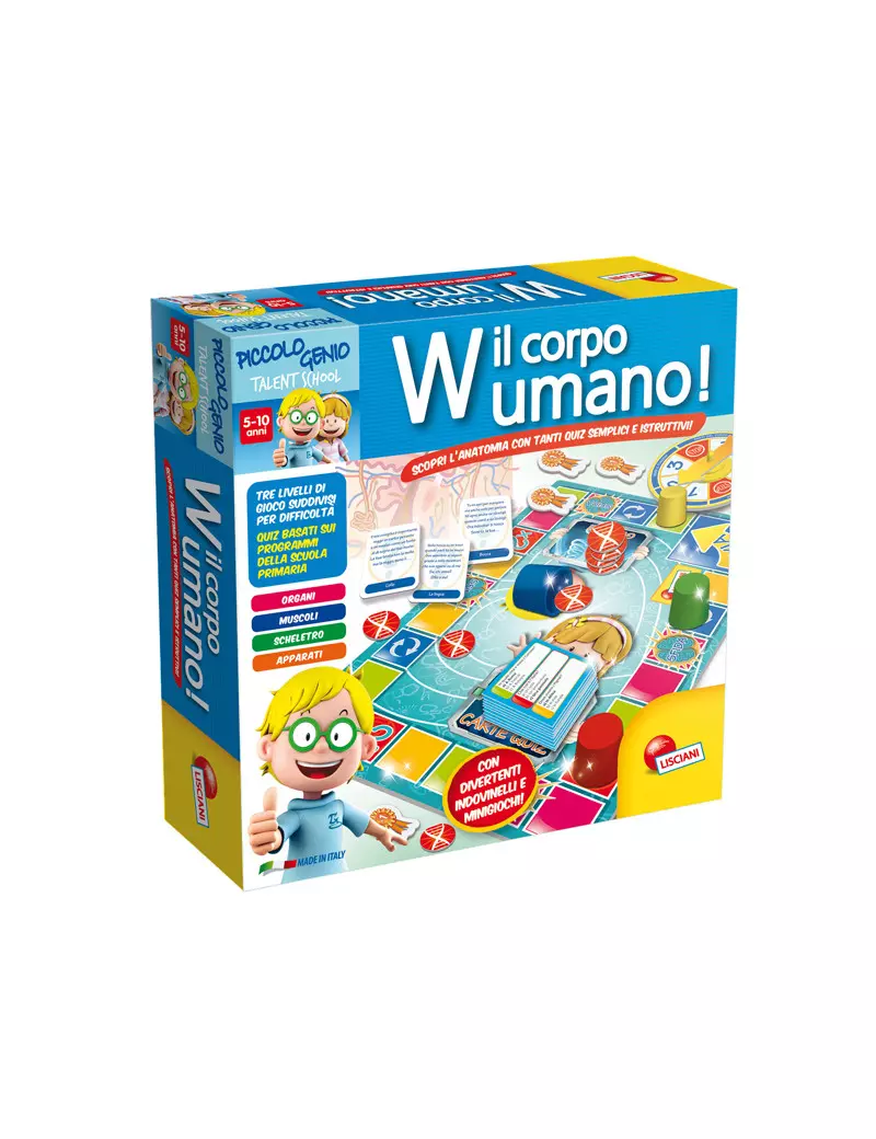 W Il Corpo Umano Piccolo Genio Talent School Lisciani - 48915 W Il Corpo Umano Piccolo Genio Talent School Lisciani - 48915
