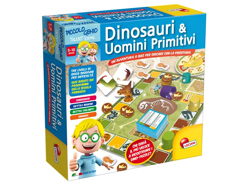 Dinosauri e Uomini Primitivi Piccolo Genio Talent School Lisciani - 48922