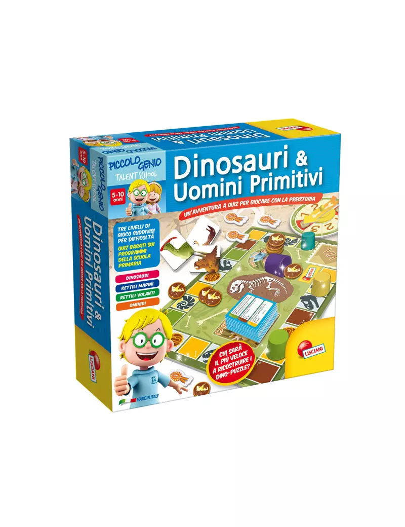 Dinosauri e Uomini Primitivi Piccolo Genio Talent School Lisciani - 48922