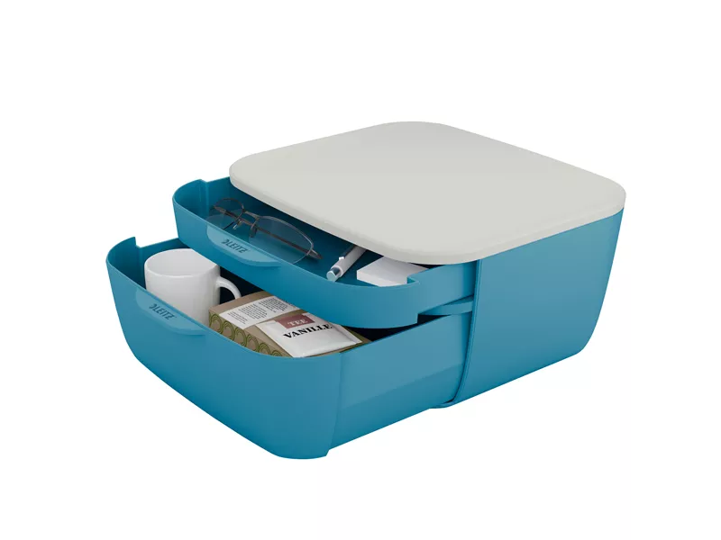 Cassettiera Cosy Leitz - 2 Scomparti - 53570061 (Blu)