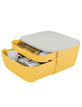 Cassettiera Cosy Leitz - 2 Scomparti - 53570019 (Giallo)