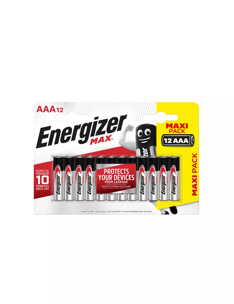 Pile Max Energizer - Ministilo AAA - E301530400 (Conf. 12) Pile Max Energizer - Ministilo AAA - E301530400 (Conf. 12)