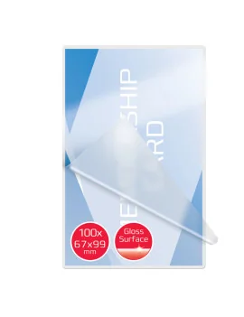 Pouches per Plastificatrici GBC - 67x99 mm - 125 micron - 3743177 (Trasparente Conf. 100)