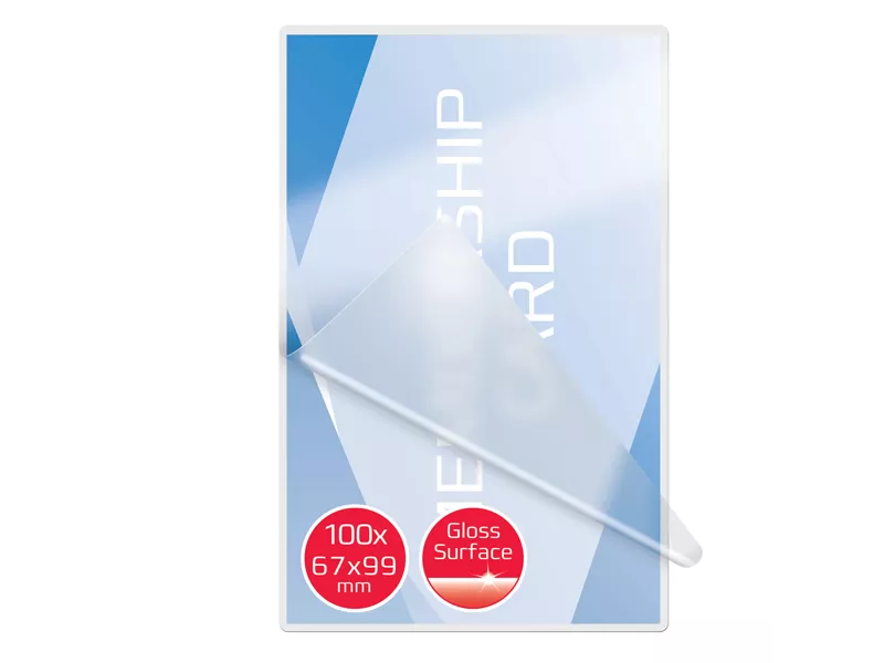 Pouches per Plastificatrici GBC - 67x99 mm - 125 micron - 3743177 (Trasparente Conf. 100) Pouches per Plastificatrici GBC - 67x99 mm - 125 micron - 3743177 (Trasparente Conf. 100)