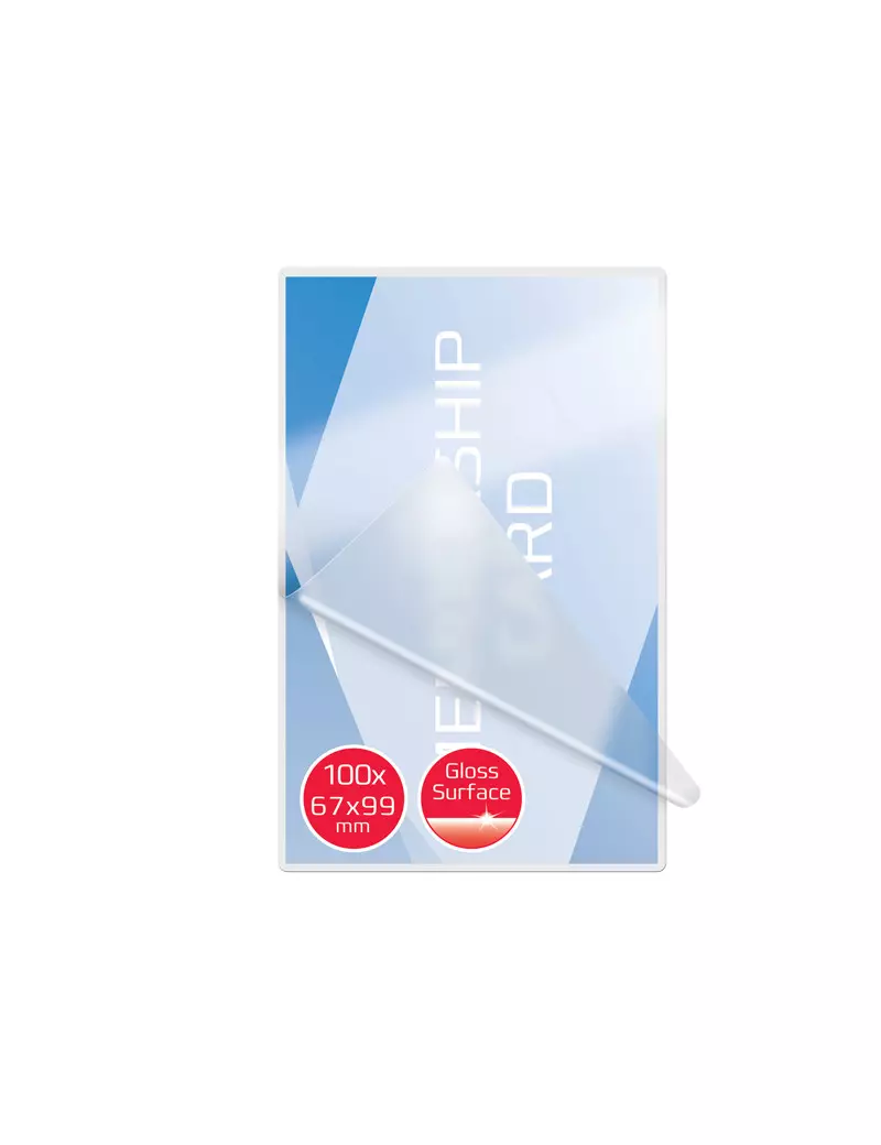 Pouches per Plastificatrici GBC - 67x99 mm - 125 micron - 3743177 (Trasparente Conf. 100) Pouches per Plastificatrici GBC - 67x99 mm - 125 micron - 3743177 (Trasparente Conf. 100)