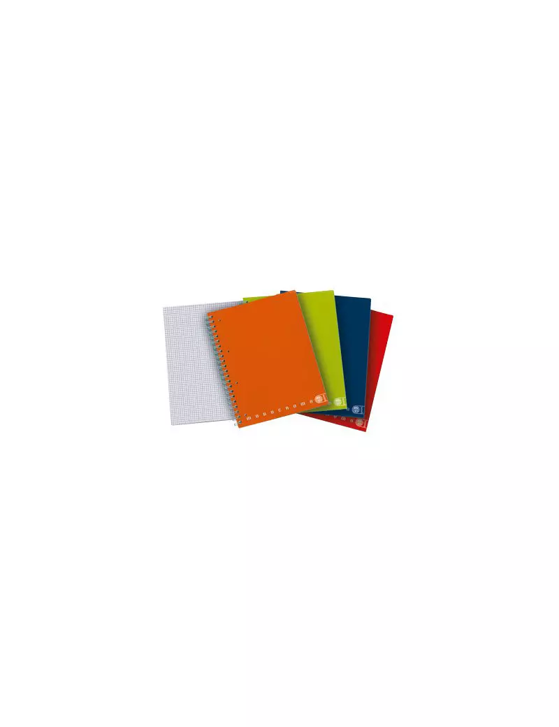 Blocco Monocromo con Spirale in Metallo Pigna - A4 - 1R - 02000031R (Assortiti Conf. 5) Blocco Monocromo con Spirale in Metallo Pigna - A4 - 1R - 02000031R (Assortiti Conf. 5)