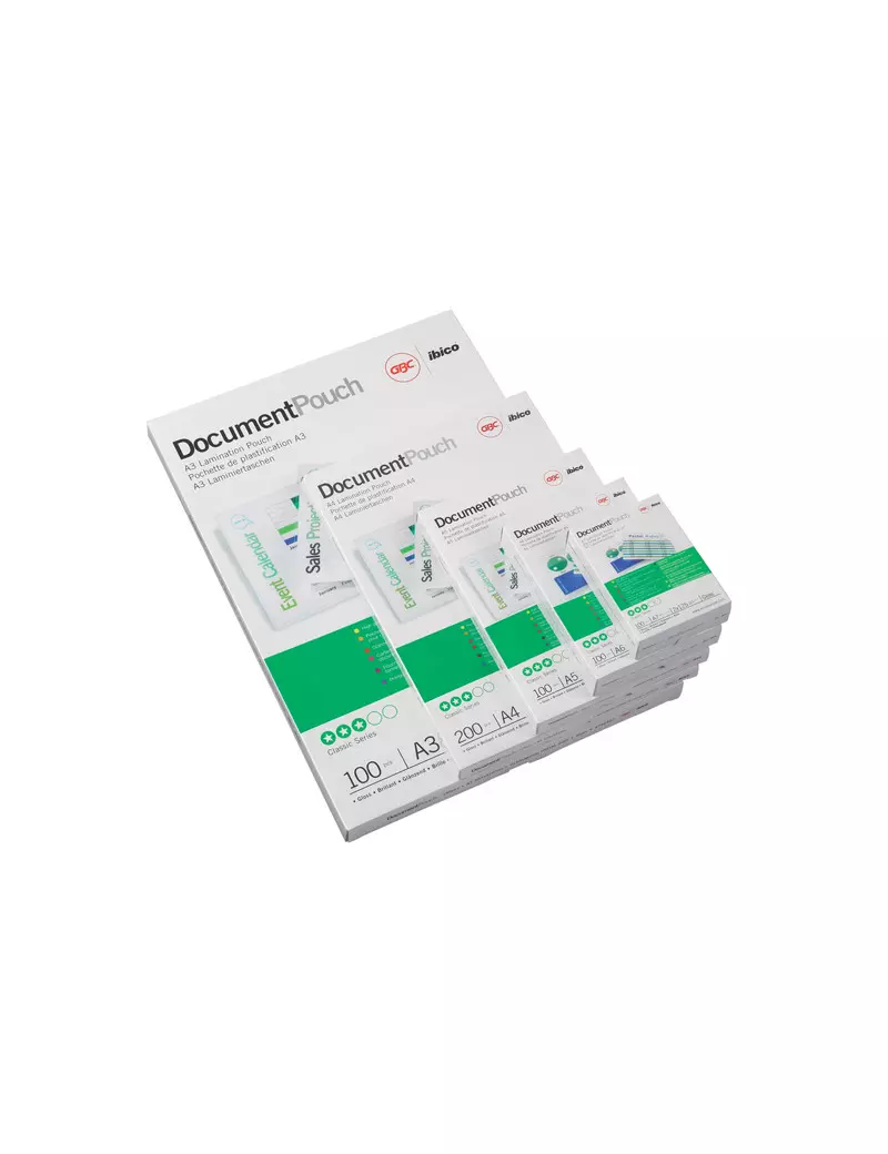 Pouches per Plastificatrici Peel'n Stick GBC - A3 Lucida - 75 micron - 3747526 (Trasparente Conf. 25) Pouches per Plastificatrici Peel'n Stick GBC - A3 Lucida - 75 micron - 3747526 (Trasparente Conf. 25)