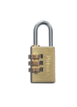 Lucchetto ad Arco con Combinazione Metalplus - 30 mm - 9030CO (Acciaio e Ottone)