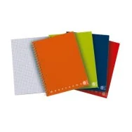 Blocco Monocromo con Spirale in Metallo Pigna - A5 - 5 mm - 02155595M (Assortiti Conf. 5)