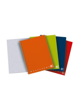 Blocco Monocromo con Spirale in Metallo Pigna - A5 - 5 mm - 02155595M (Assortiti Conf. 5)