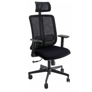 Sedia Semidirezionale Vertigo Unisit - con Poggiatesta - VRAPGM/BR2D/SN (Nero)