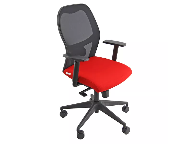 Sedia Semidirezionale Hubble Pro Unisit - HUHUPM/BR/IR (Nero e Rosso)