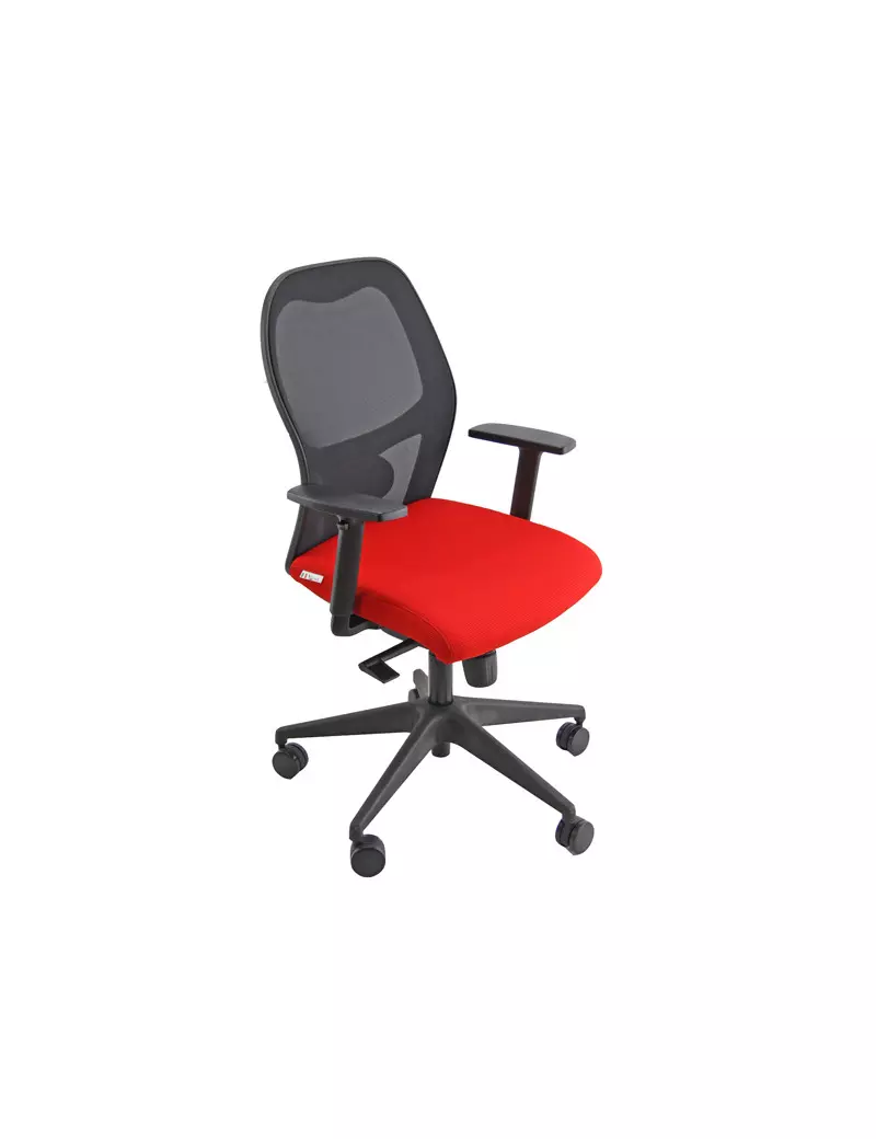 Sedia Semidirezionale Hubble Pro Unisit - HUHUPM/BR/IR (Nero e Rosso) Sedia Semidirezionale Hubble Pro Unisit - HUHUPM/BR/IR (Nero e Rosso)