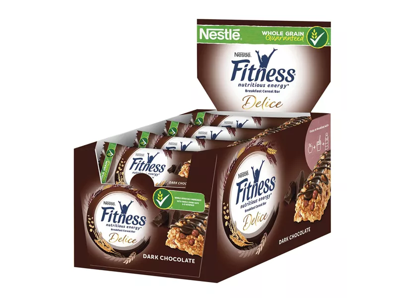 Barretta Fitness Nestlè - Cioccolato - 23,5 g - 12396465 (Conf. 24) Barretta Fitness Nestlè - Cioccolato - 23,5 g - 12396465 (Conf. 24)