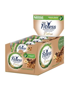 Barretta Fitness Nestlè - Cioccolato al Latte e Nocciole - 23,5 g - 12396466 (Conf. 24)