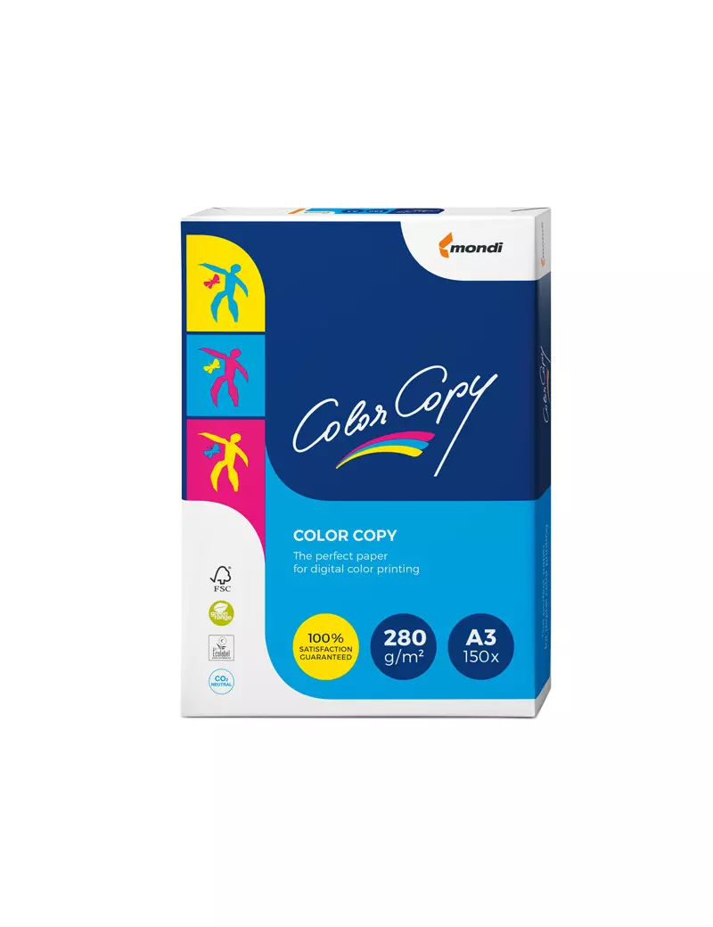 Carta Color Copy Mondi - A3 - 280 g - 6382 (Risma 150) Carta Color Copy Mondi - A3 - 280 g - 6382 (Risma 150)
