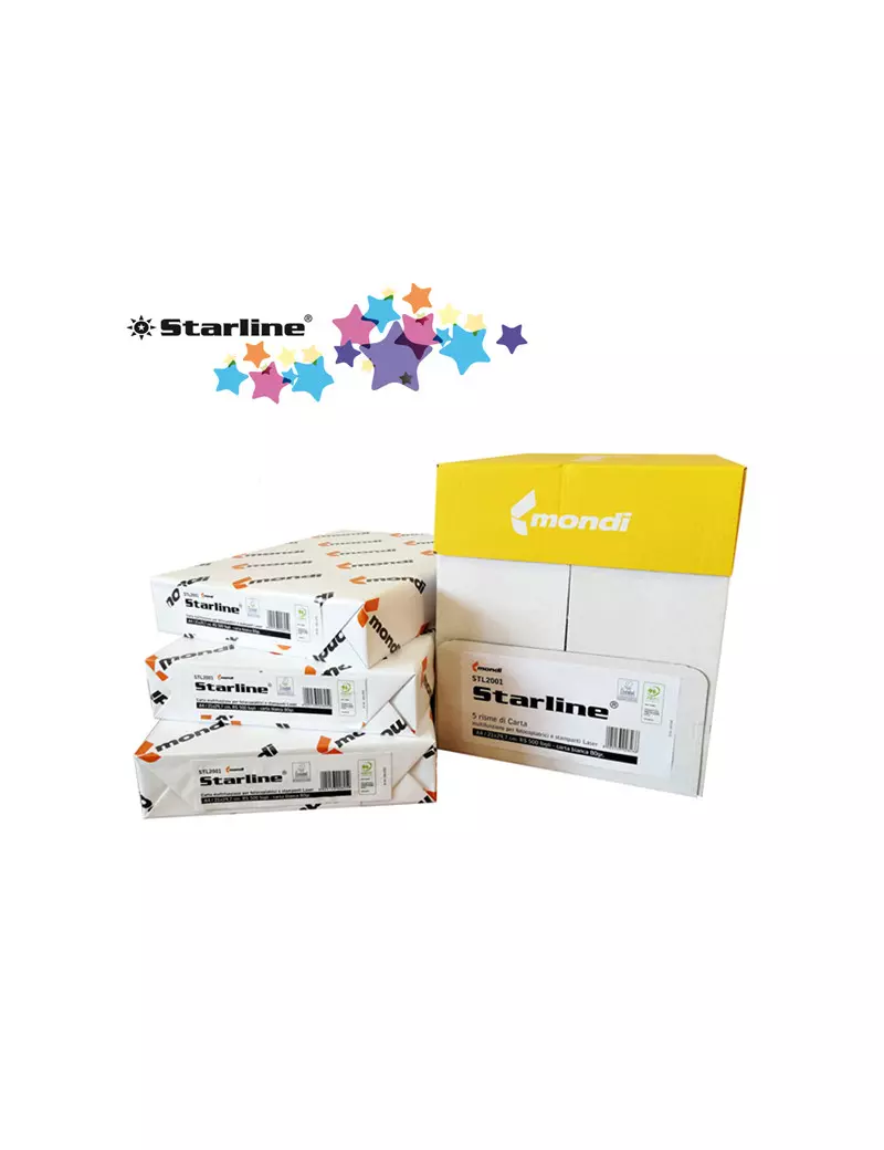 Carta Color Copy Mondi - A4 - 80 g (Conf. 5) Carta Color Copy Mondi - A4 - 80 g (Conf. 5)