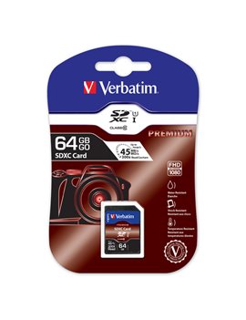 SD Memory Card Verbatim - SDXC Class 10 - 64 GB - 44024