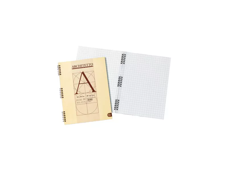 Blocco Spiralato Architetto Pigna - A4 - 40 Fogli - 0105442BI (Bianco Conf. 10)