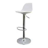 Sgabello Bobba Paperflow - PPL e Acciaio Cromato - K700521 (Bianco)