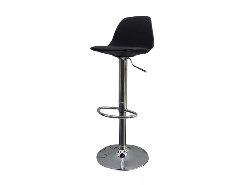 Sgabello Bobba Paperflow - PPL e Acciaio Cromato - K700521 (Nero)