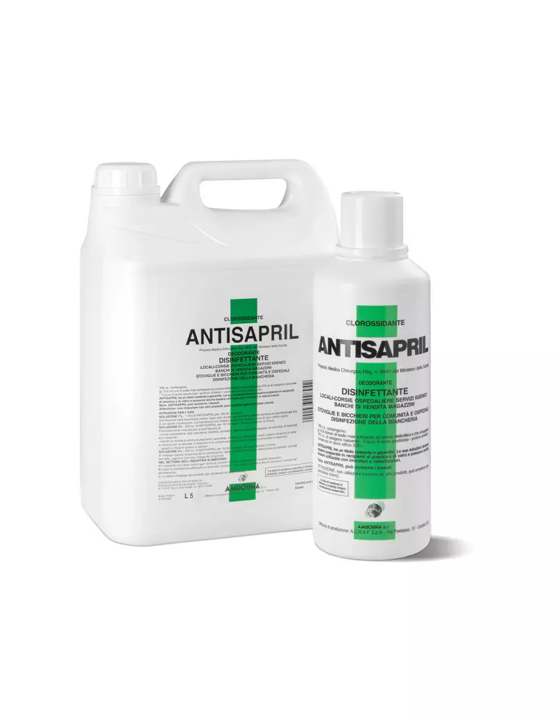 Disinfettante Battericida Antisapril Amuchina Professional - 1 Litro - 419310 Disinfettante Battericida Antisapril Amuchina Professional - 1 Litro - 419310