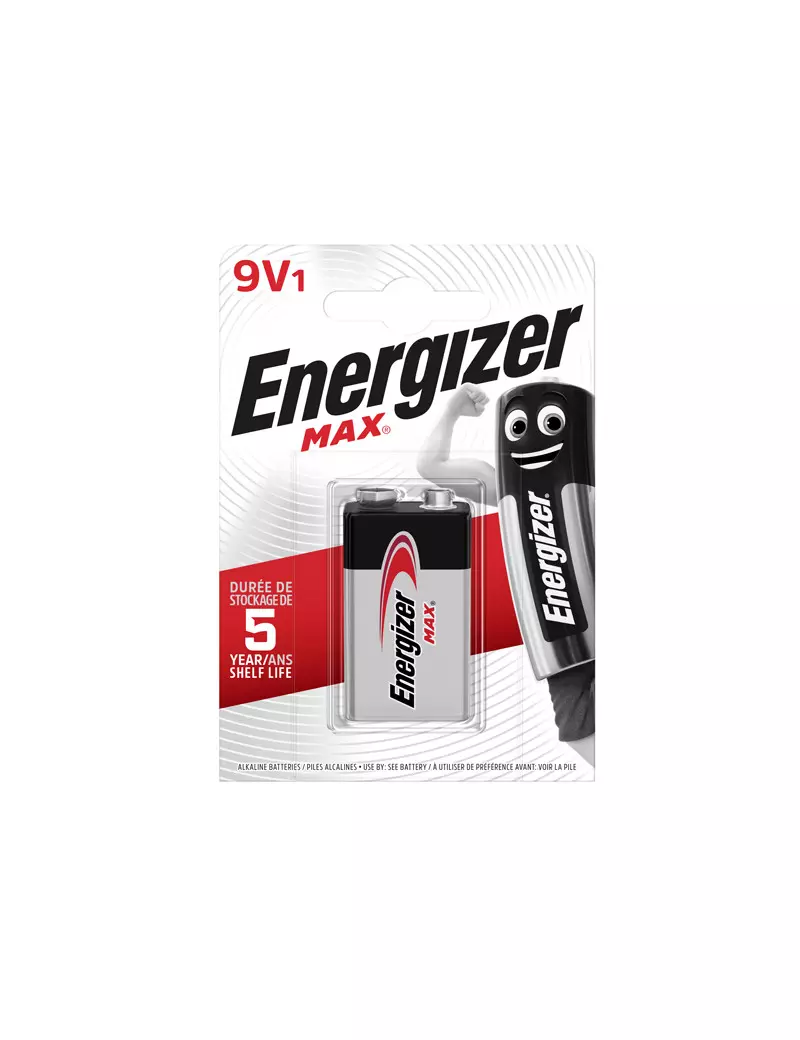 Pila Energizer Max - Transistor - 9 V - E301531800 Pila Energizer Max - Transistor - 9 V - E301531800