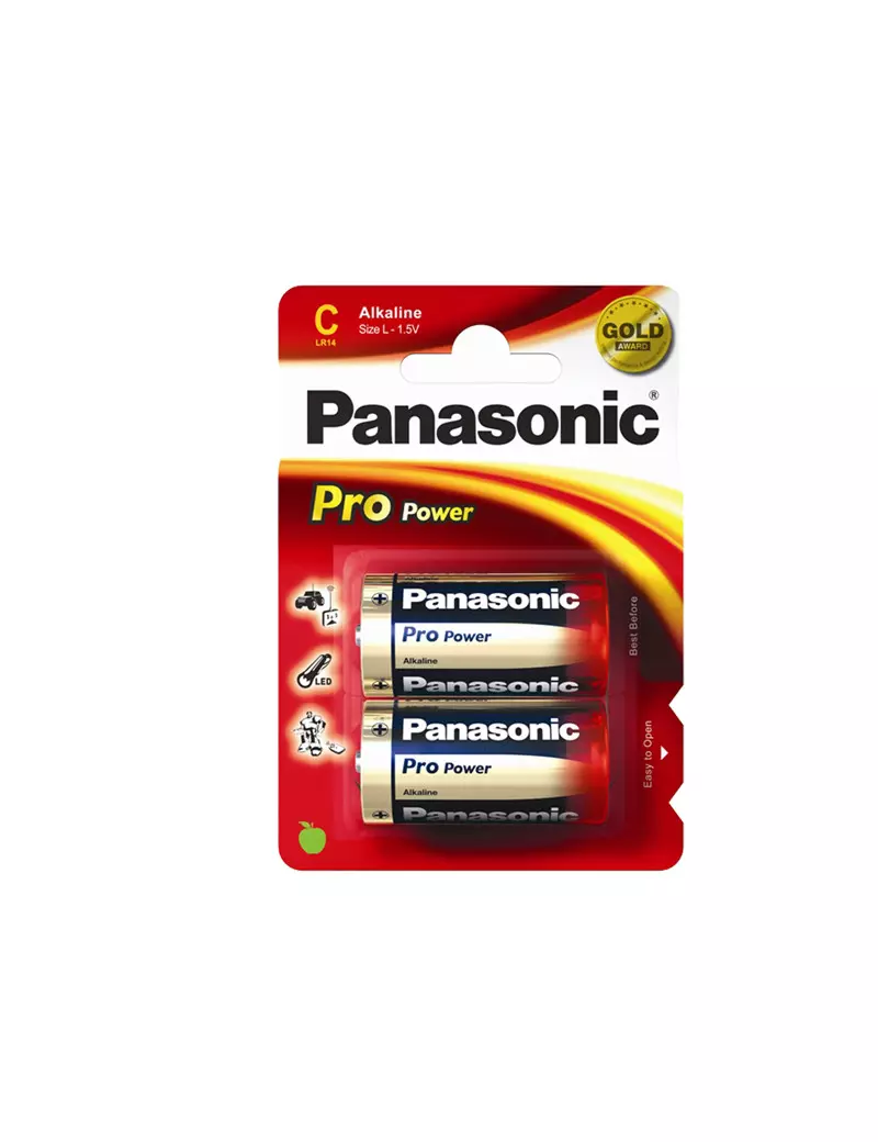 Pila Panasonic Pro Power - Mezzatorcia C - 1,5 V - C100014 Pila Panasonic Pro Power - Mezzatorcia C - 1,5 V - C100014
