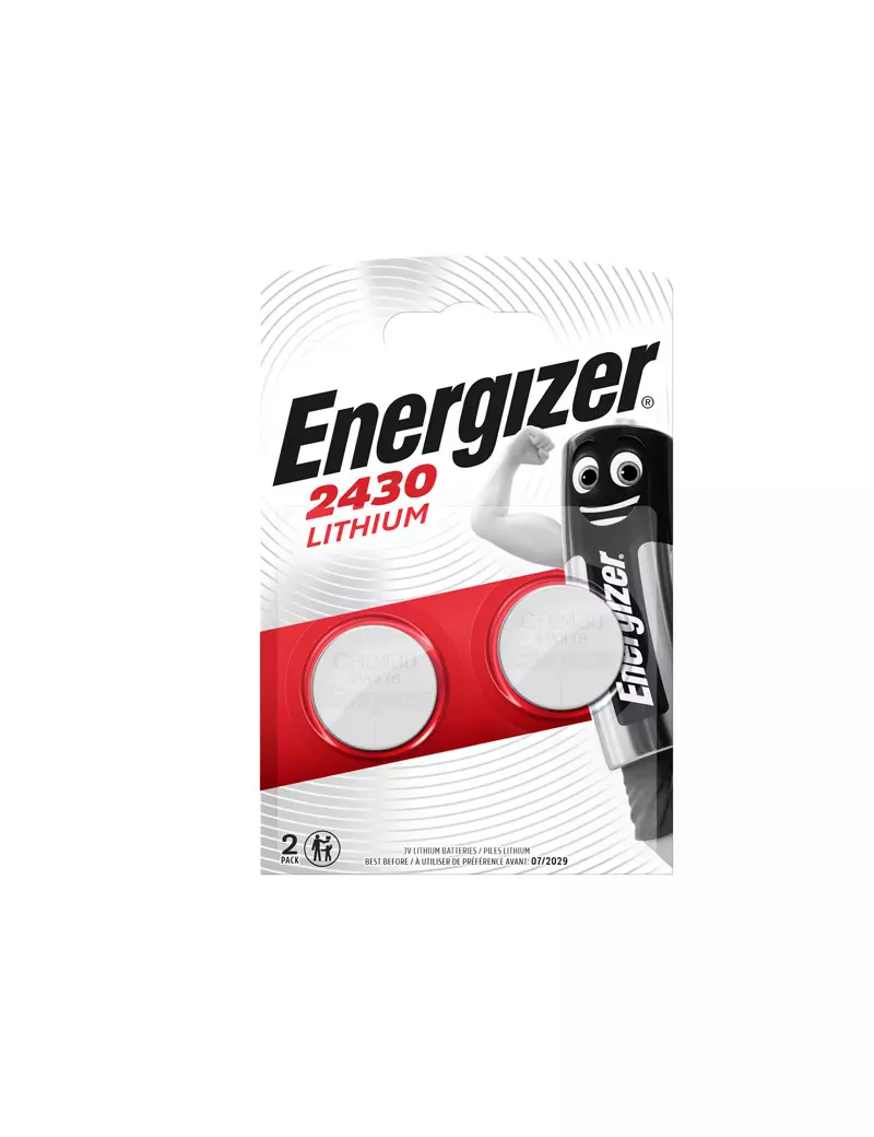 Pila Specialistica Energizer - CR2430 - 3V - E300830300 (Conf. 2) Pila Specialistica Energizer - CR2430 - 3V - E300830300 (Conf. 2)