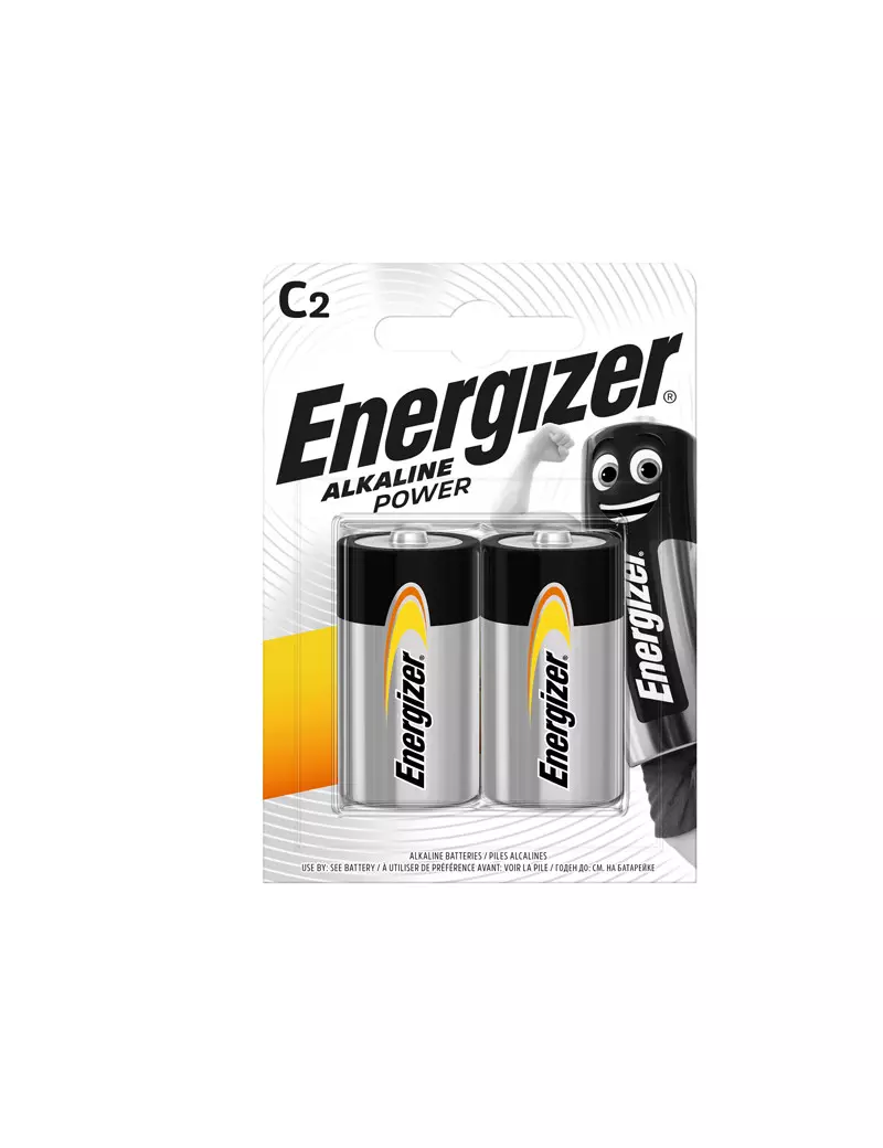 Pila Energizer Alkaline Power - Mezzatorcia C - 1,5 V - E300803700 (Conf. 2)