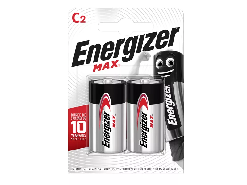 Pila Energizer Max - Mezzatorcia C - 1,5 V - E301533200 (Conf. 2)