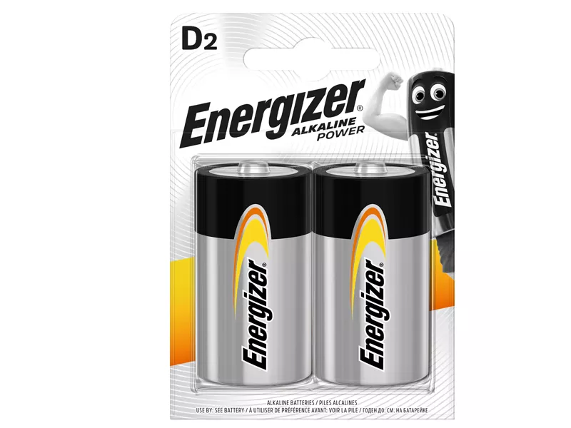 Pila Energizer Alkaline Power - Torcia D - 1,5 V - E300803900 (Conf. 2)