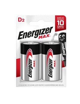 Pila Energizer Max - Torcia D - 1,5 V - E301533400 (Conf. 2)