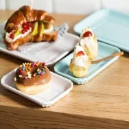 Vassoio Bignè in Melamina Leone - 26,5x16,2 cm - T8521.Y (Bianco)