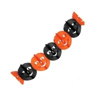 Festone Carta Halloween - 3 m (Arancione e Nero)