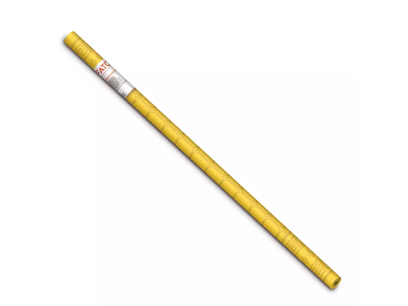 Tovaglia in Carta Damascata Fato - 1,2x7 m - 86611600 (Giallo)