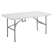 Tavolo Pieghevole in Polietilene Serena Group - 74x76x152 cm - CZ152F (Bianco)