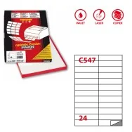 Etichette Adesive Markin - A4 - 105x25 mm - X210C547 (Bianco Conf. 100)