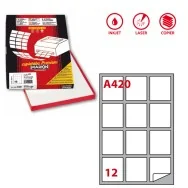 Etichette Adesive Markin - A4 - 63,5x72 mm - X210A420 (Bianco Conf. 100)