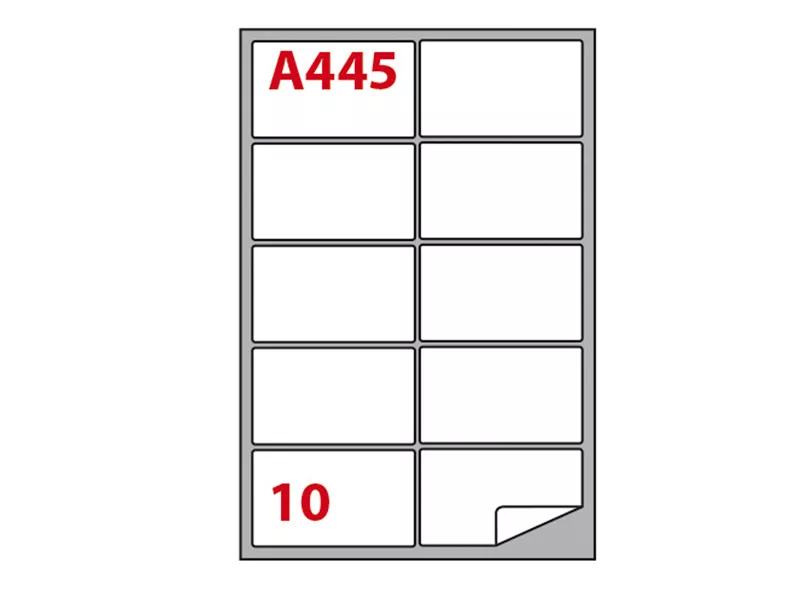 Etichette Adesive Markin - A4 - 99,6x57 mm - X210A445 (Bianco Conf. 100)