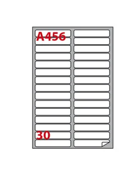 Etichette Adesive Markin - A4 - 100x17 mm - X210A456 (Bianco Conf. 100)