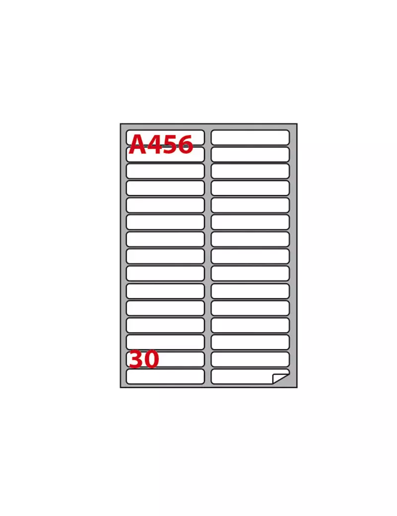 Etichette Adesive Markin - A4 - 100x17 mm - X210A456 (Bianco Conf. 100)