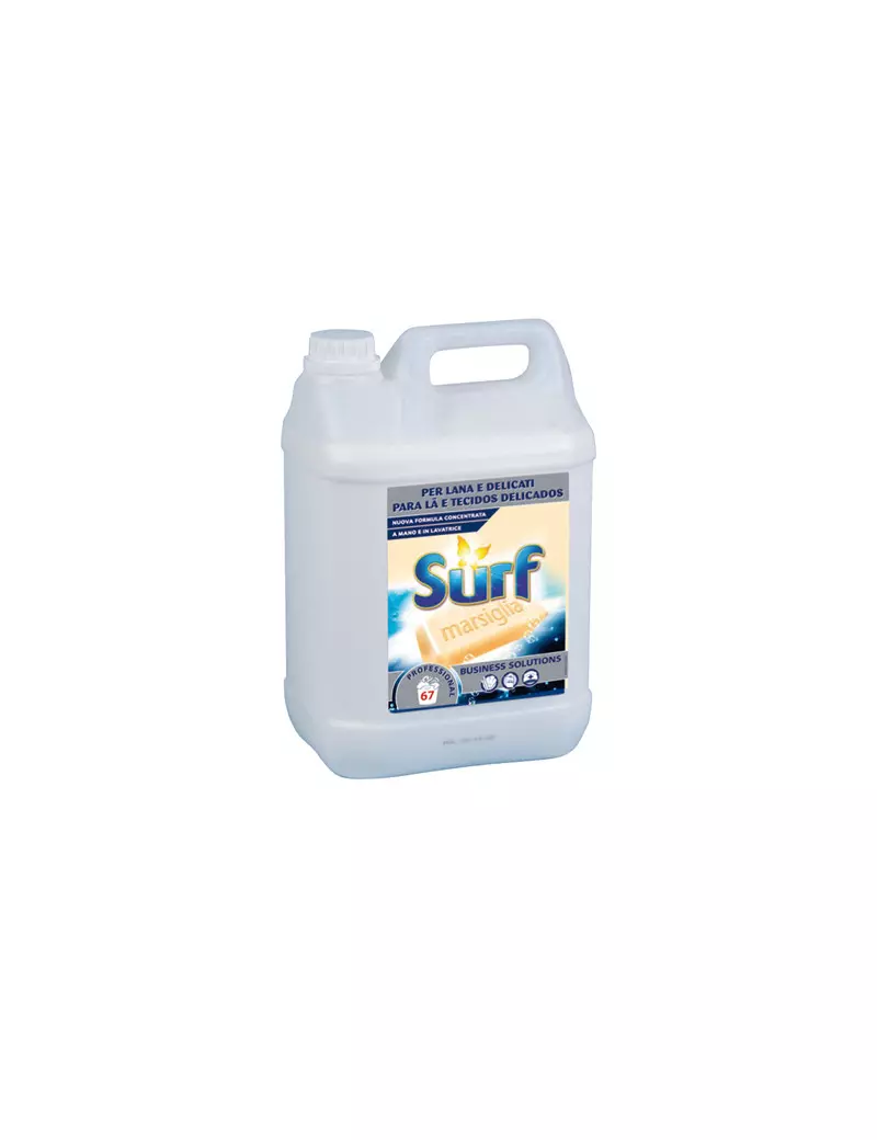 Detersivo Liquido per Lavatrice Surf - 5 Litri - 7510513 (Marsiglia) Detersivo Liquido per Lavatrice Surf - 5 Litri - 7510513 (Marsiglia)